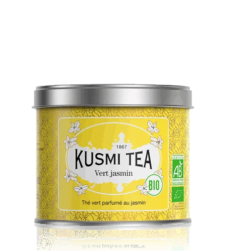 Sypaný zelený čaj Green Jasmine Bio, kovová dóza 90 g