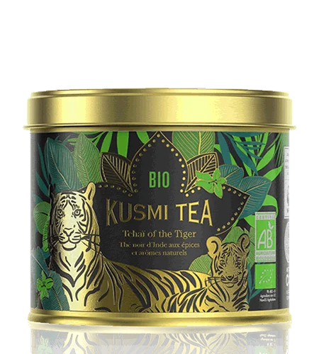 Sypaný černý čaj Tchai of the Tiger Bio, kovová dóza 100 g