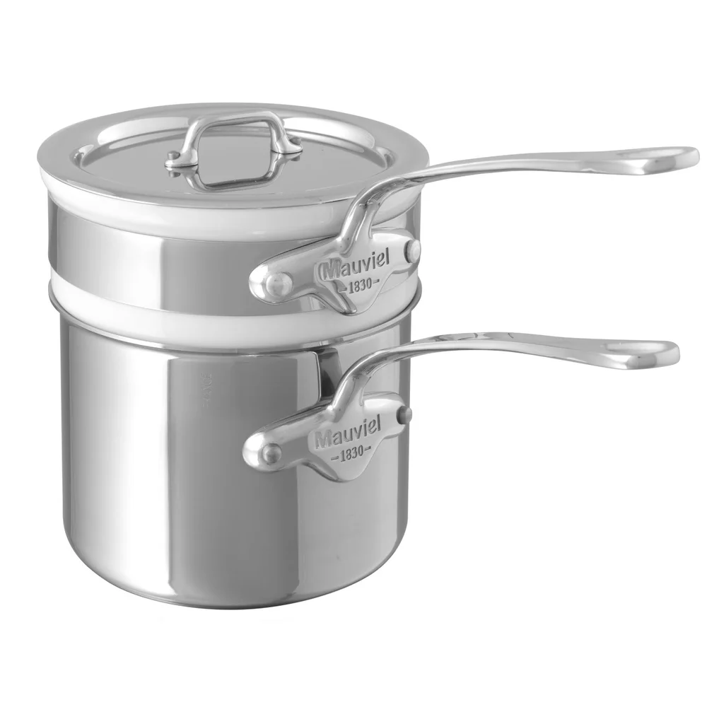 Vysoký rendlík s vložkou na vodní lázeň a pokličkou M’Cook, Ø 12 cm / 0,9 l