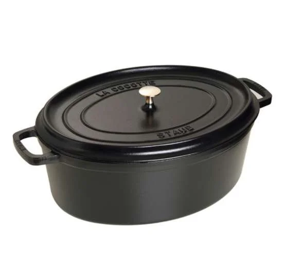 Oválný litinový hrnec s poklicí Cocotte, grenadina, 27 cm / 3,2 l
