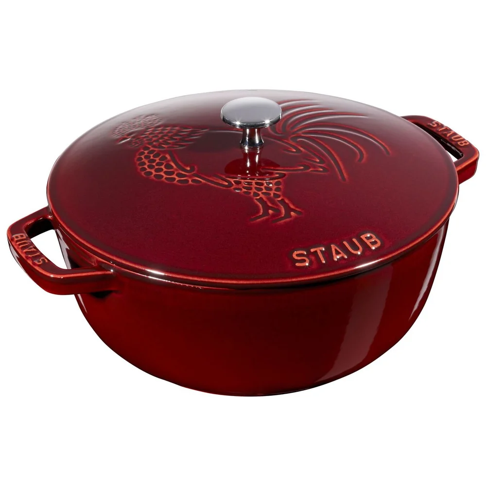 Litinový hrnec s poklicí Cocotte Le Coq Français, Ø 24 cm