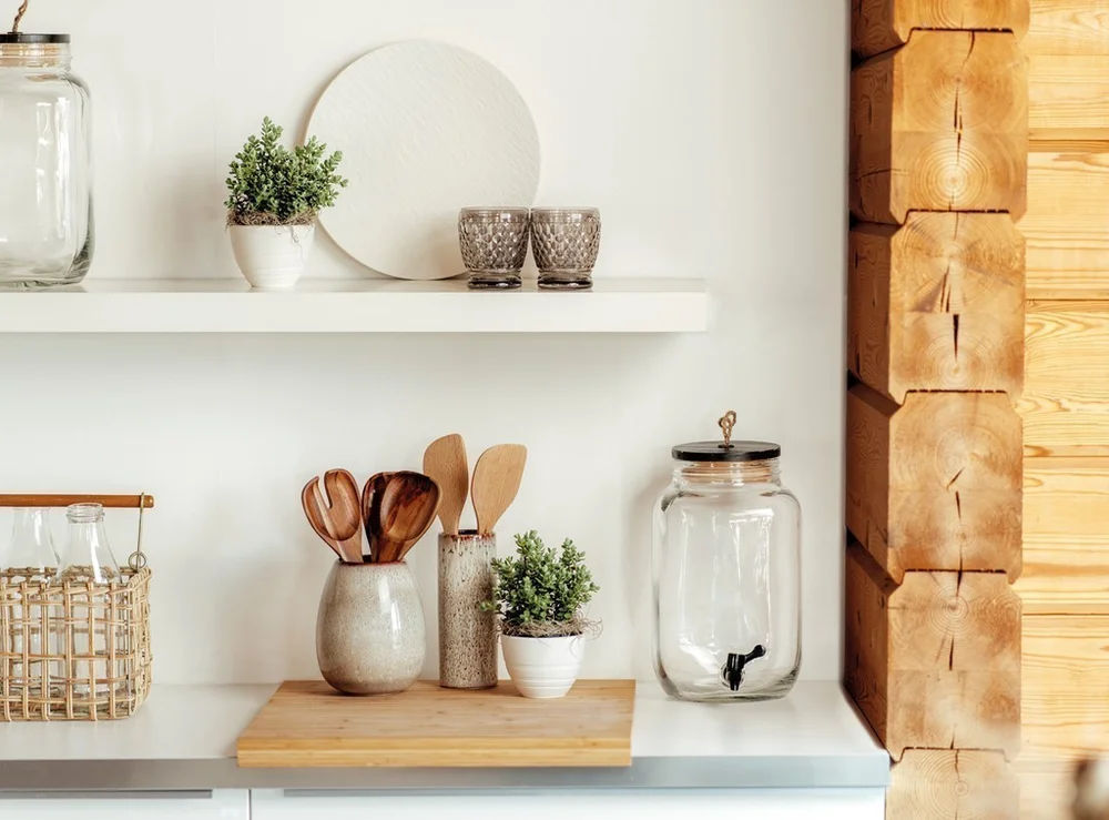 Lave Home beige kameninová váza Cylinder, 20 cm