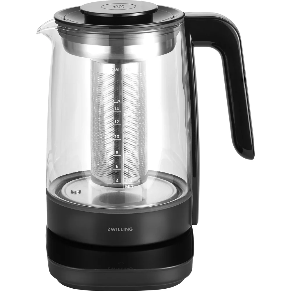 Skleněná rychlovarná konvice Enfinigy, 1,7 l, černá