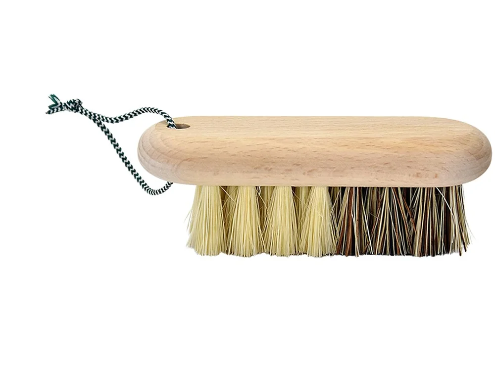 Dřevěný kartáč na zeleninu, 12 cm, buk