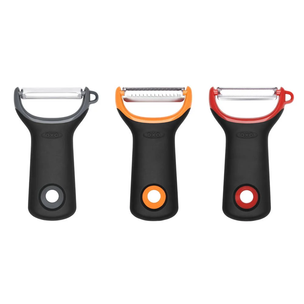 Set 3 příčných škrabek na zeleninu s různými vzory, Good Grips