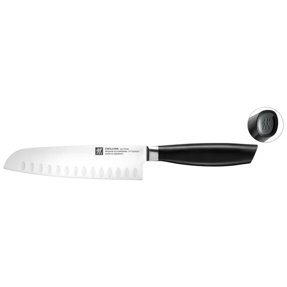 Santoku nůž s výbrusem All * Star, 18 cm, černé logo