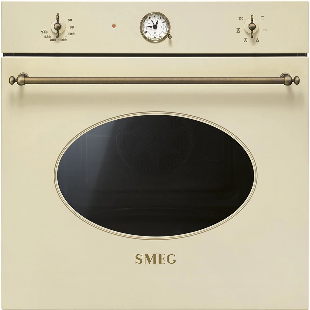 Smeg Vestavná trouba řady Coloniale, 60 cm, SF800, krémová