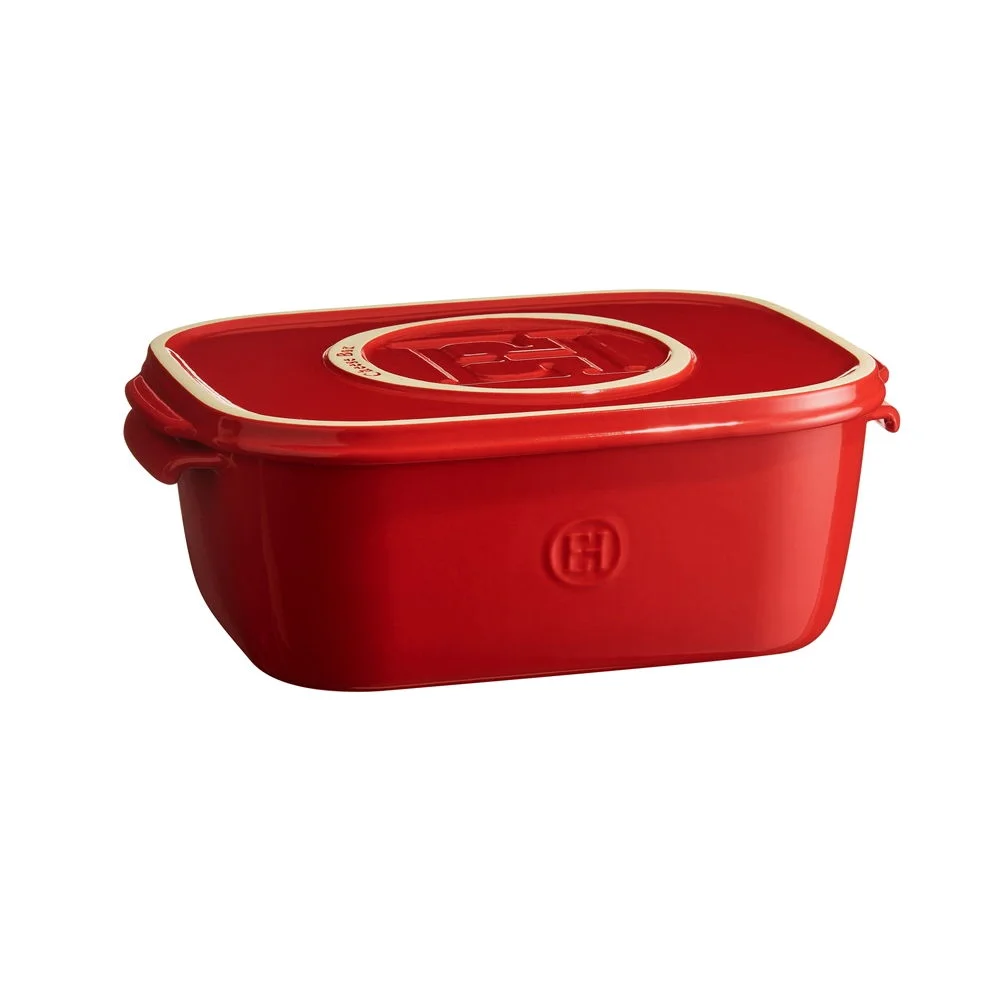 Keramický Cheese Box na skladování a servírování sýrů, 3,5 l, granátová