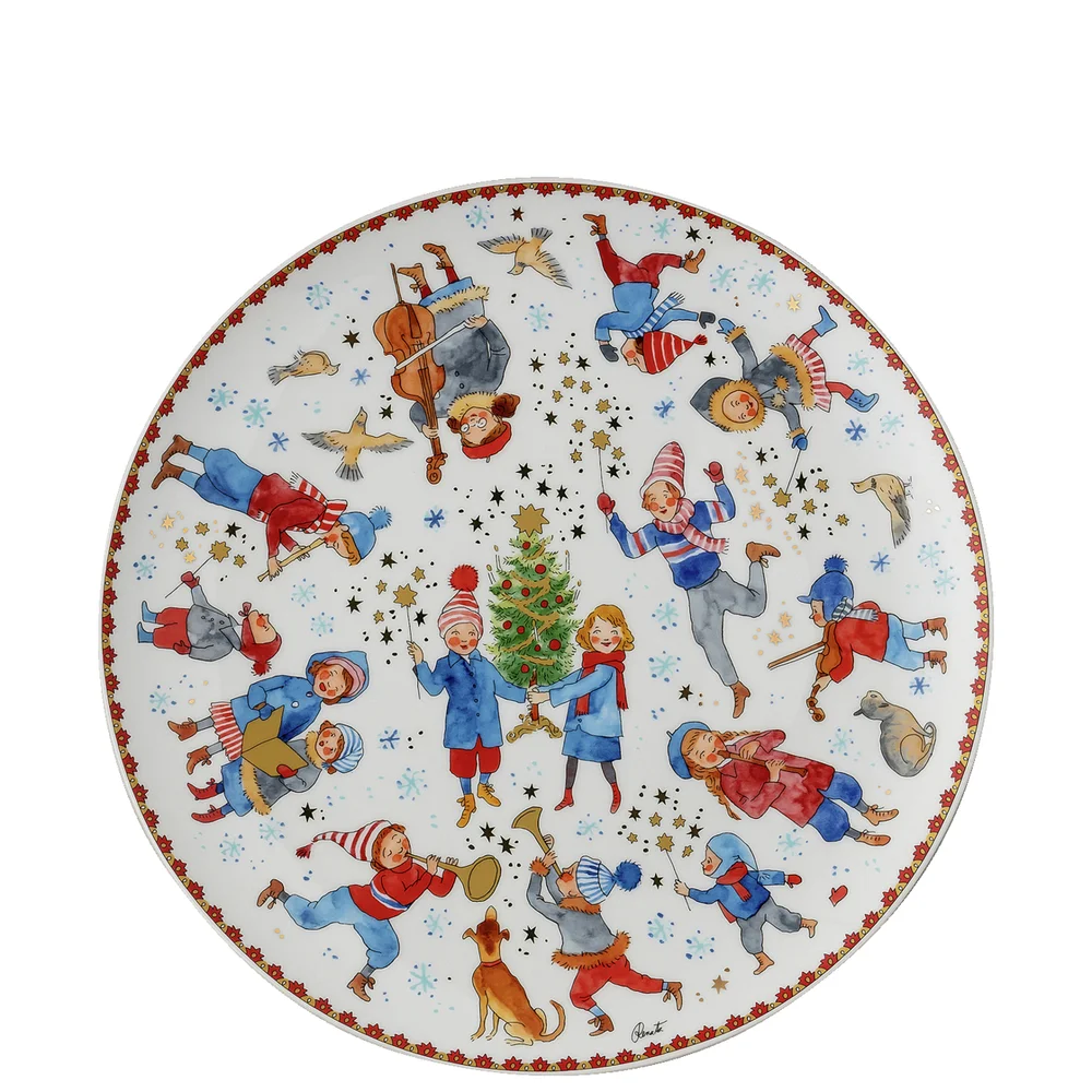 Velký vánoční talíř, Christmas Sounds, Ø 28 cm